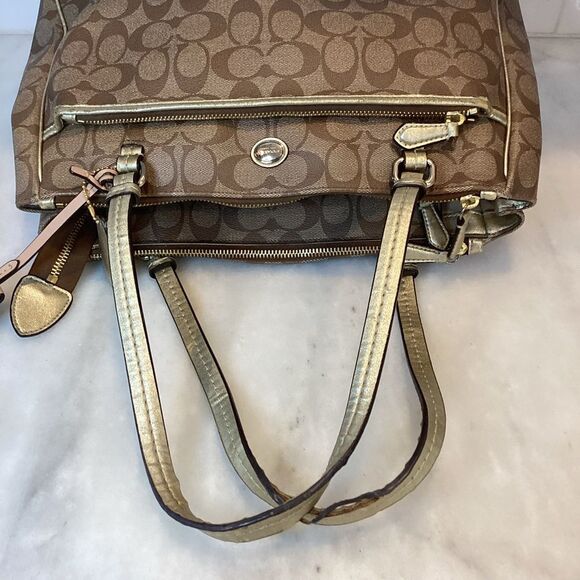 Coach Peyton Signature Jordan Double Zip Carryall - Picture 11 of 16